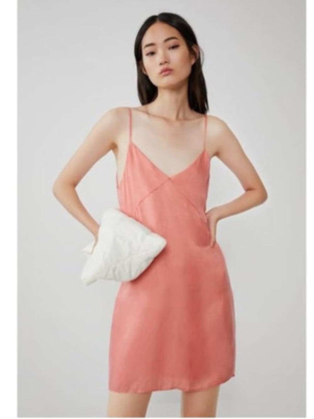 Zara Fillsens Peach Coloured Slip Dress